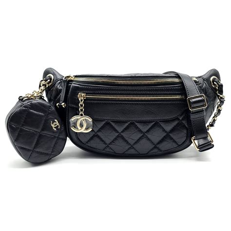 chanel fanny pack waist bag quilted diamond crumpled glazed|Chanel Fanny Pack Waist Bag Quilted Diamond .